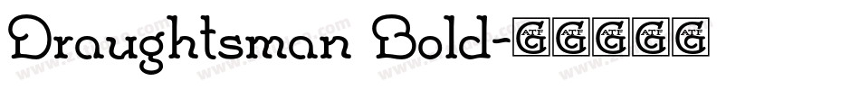 Draughtsman Bold字体转换